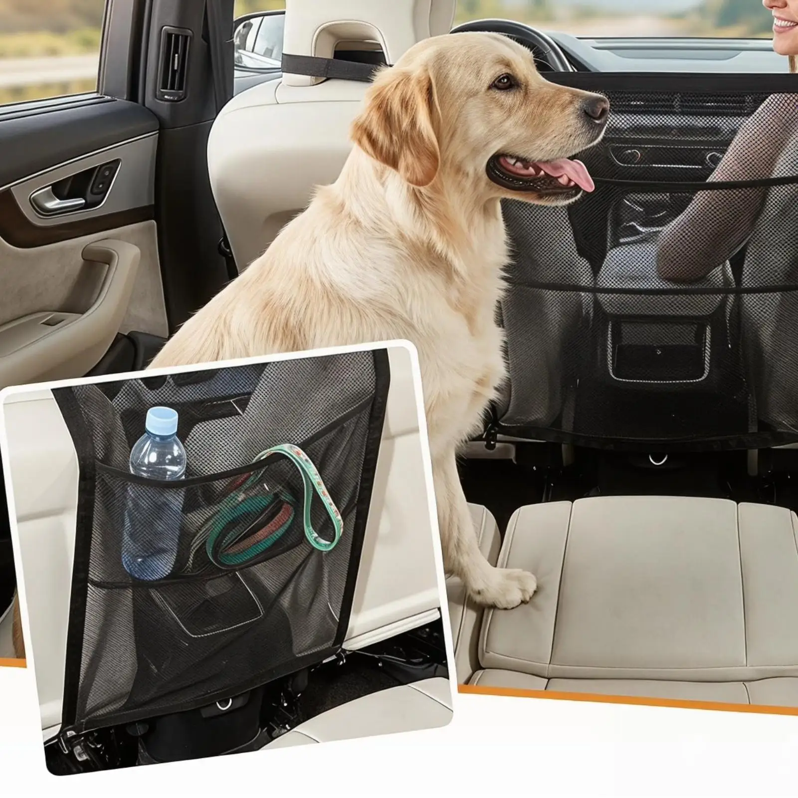 Car Pet Divider Net Thickened Dog Car Divider Abrasion-Resistant Resistant