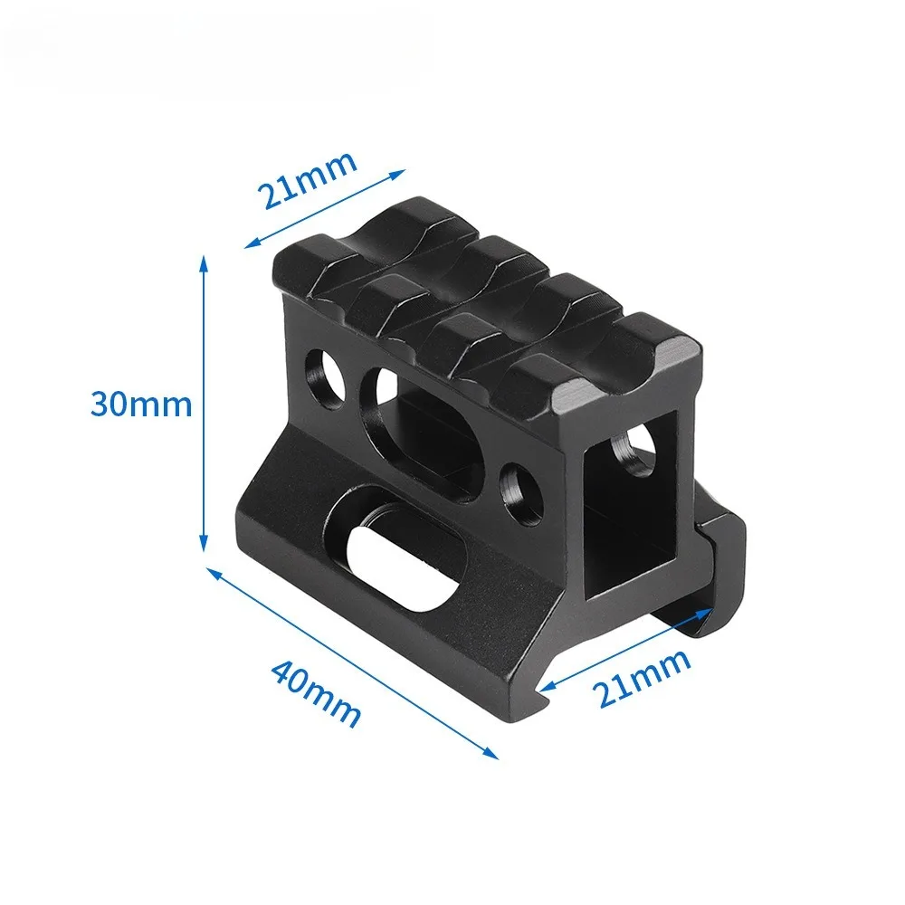 Tactical Red Dot Sight Scope Optics Mount 1 Inch Height Picatinny Mount Aluminum Alloy Scope Riser Base Mount