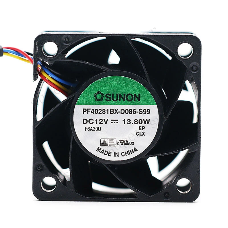 S+    SUNON PF40281BX-D086-S99 12V 1.15A 13.8W 4028 4CM 4-Pin Server PWM Fan