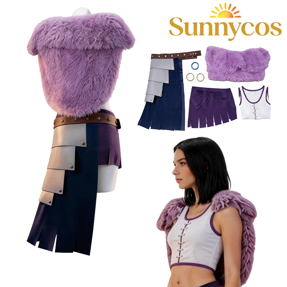 Disfraz de Cosplay de Nico Robin para Mujer, Disfraz de Pirata de Fantasía para TV, Chaleco, Falda, Chal, Conjunto de Disfraces para Halloween, Carnaval y Fiestas