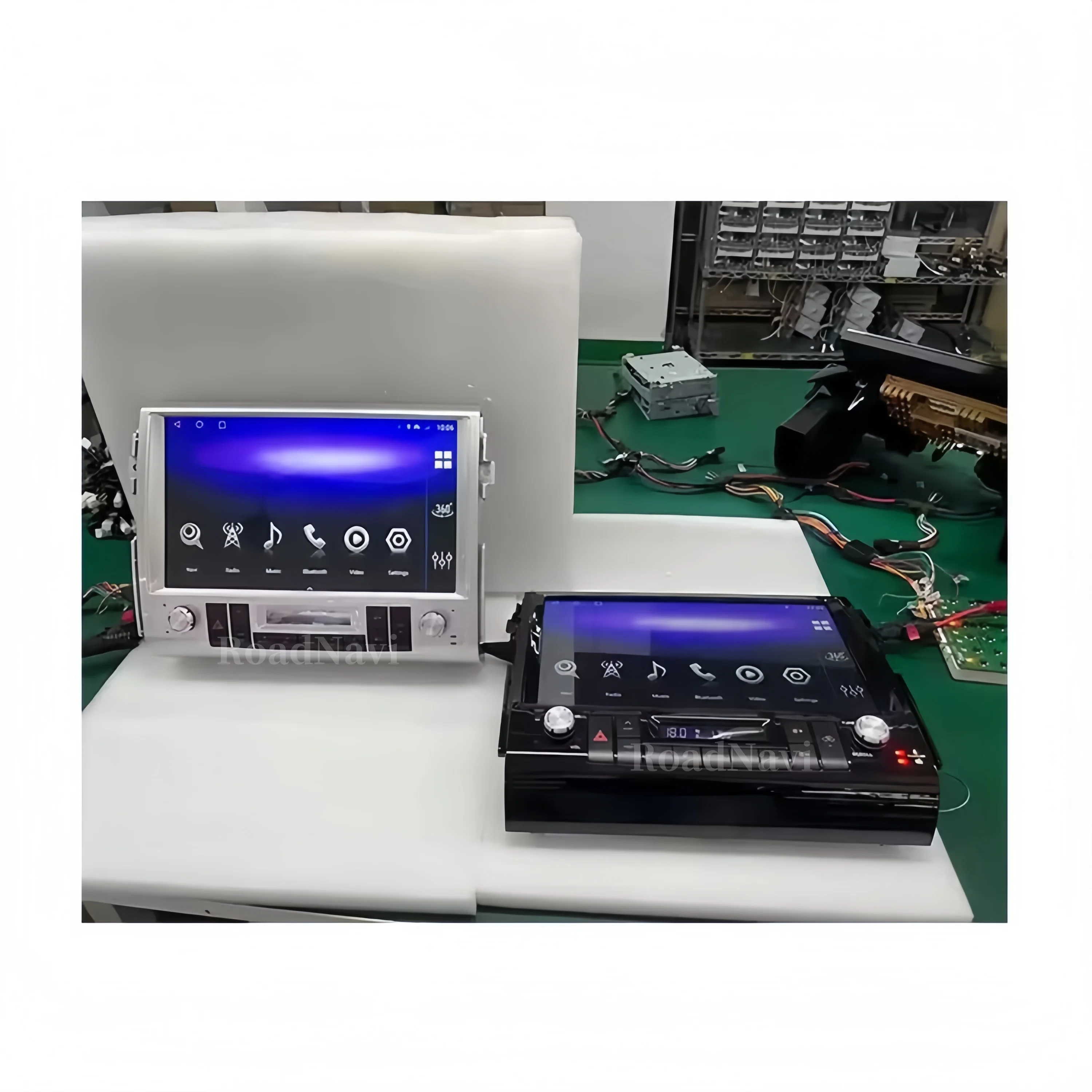 مشغل ديفيدي للسيارة مقاس 13.3 بوصة لسيارة تويوتا لاند كروزر FJ 2007-2022 راديو السيارة مثبت على لوحة القيادة Carplay GPS