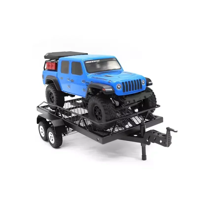 

1:24 Metal RC Car Trailer Cargo Carrier for Trx4m Scx24 Fms24 FMS18 DIY RC Car Upgrade Parts Accessories