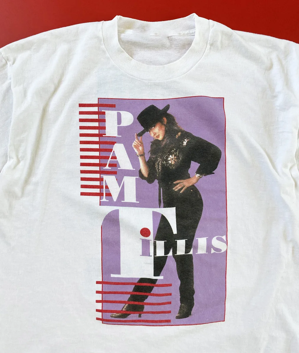 1990 Pam Tillis Don't Tell Me What To Do White All Size Shirt