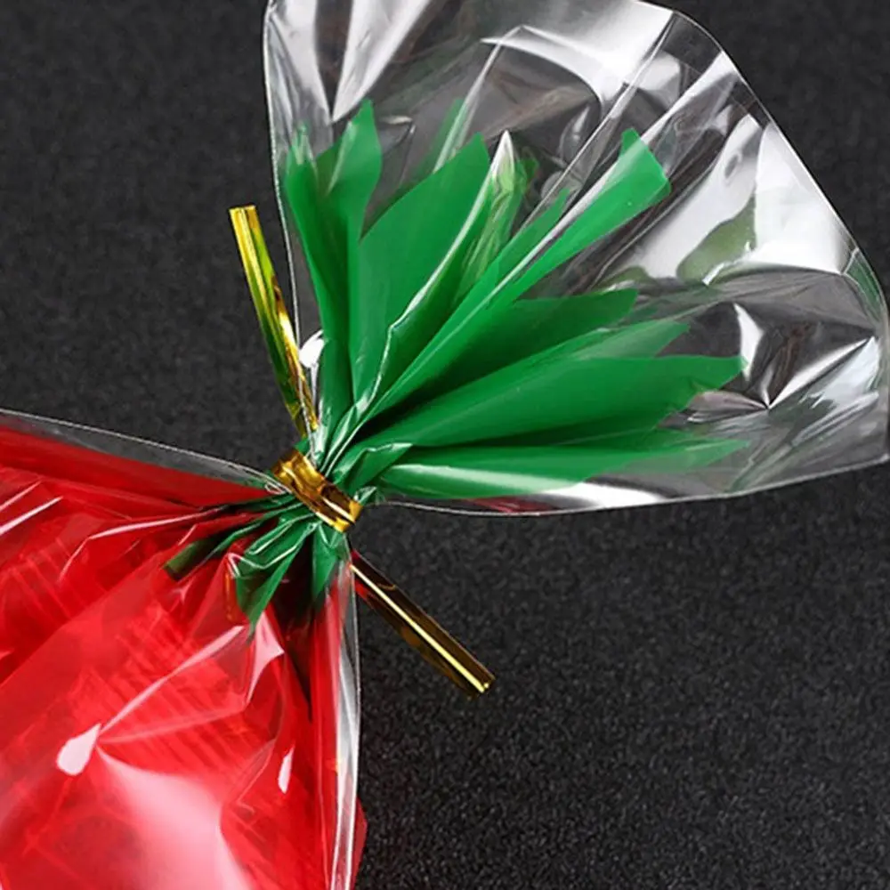800PCS New Metallic Twist Ties Wire Cellophane Bag Pack Sealing Steel Baking Wrapping Ligation Party