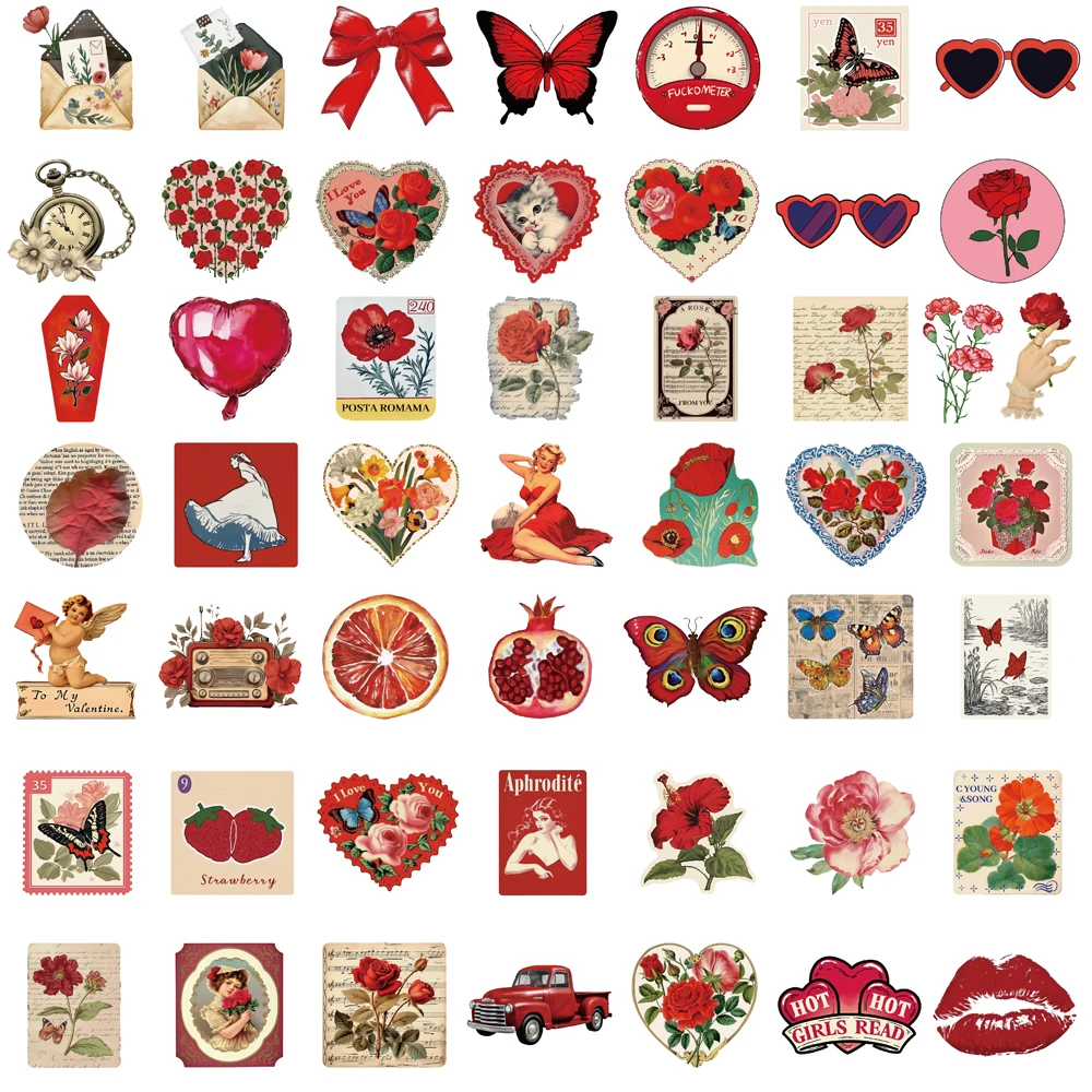 50PCS Rosa Ästhetik Aufkleber Lesen Skateboard Harajuku Aufkleber Koffer Büro Fahrrad Schreibwaren Telefon Notebook Fahrrad Aufkleber