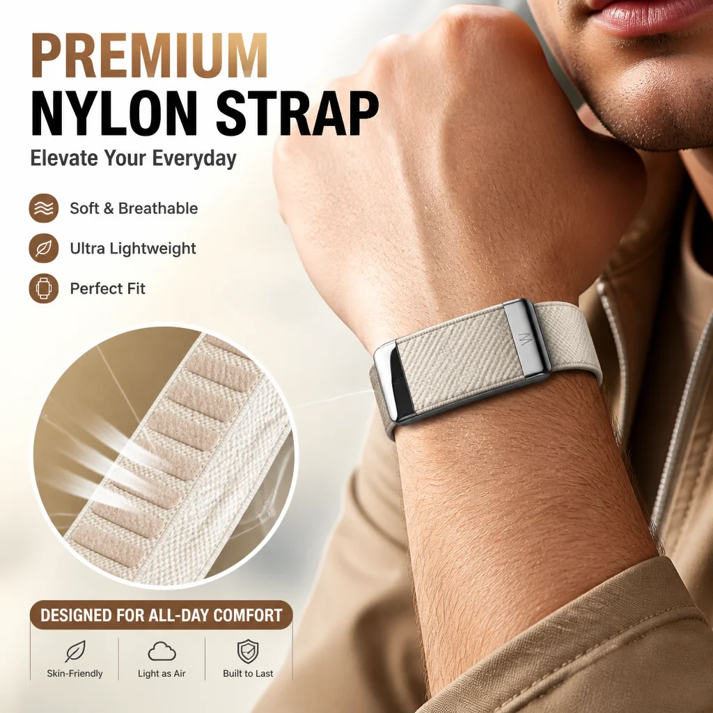 Whoop MG 5.0 Strap Nylon Sport Band Elastic Wristband Metal U Frame Replacement Bracelet Gym Fitness Training Accessories
