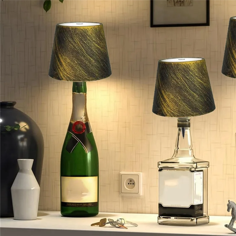 

ABGE-Wireless Bottle Lamp,Bottly Wireless Bottle Lamp, Bottle Lights For Liquor Bottles,Wireless Wine Bottle Light Head