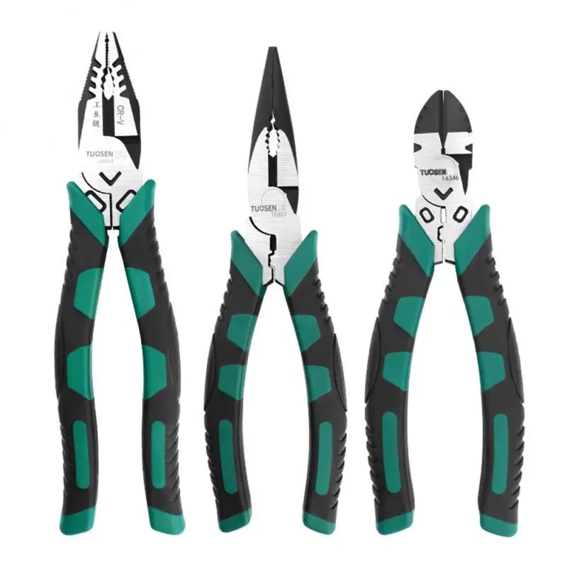 Professional Wire Cutting Pilers Wire Stripper Demolisher Pliers Universal Needle Nose Pliers Electrician Metal Working Tool