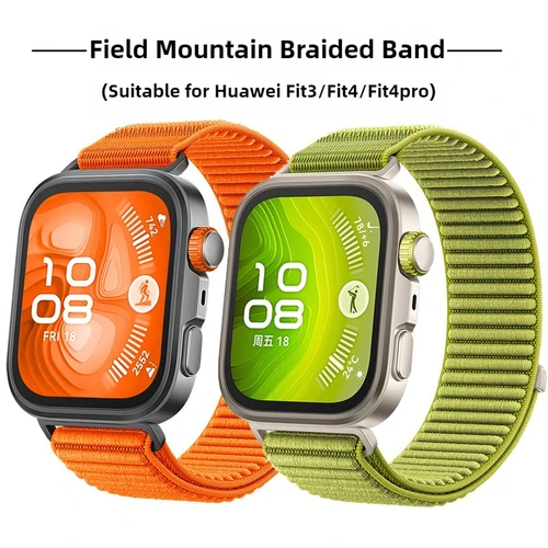 Correa deportiva de nailon transpirable para Huawei Watch Fit 3/Fit 4, cómoda pulsera de repuesto, correa para Huawei Watch Fit 4pro
