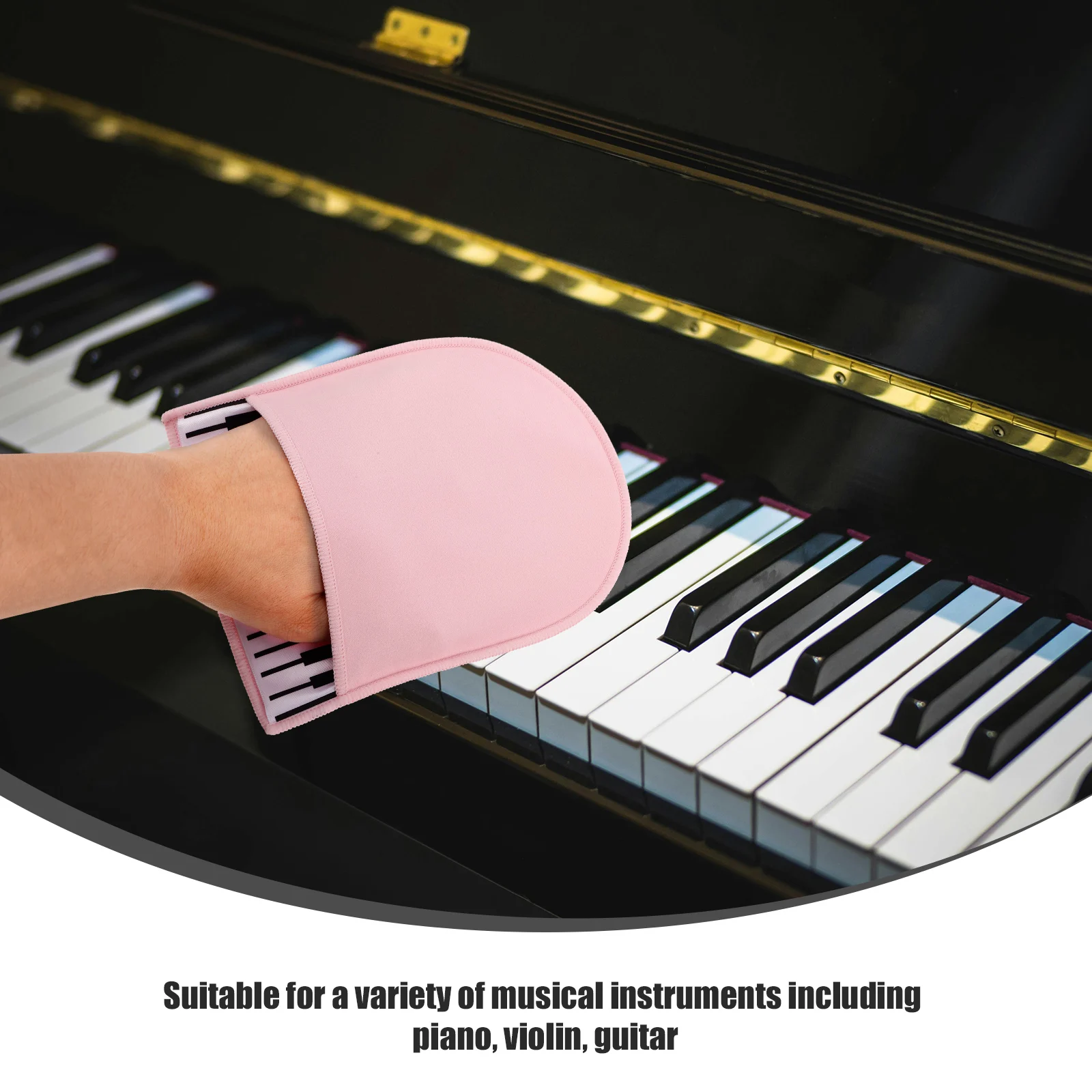 

Polishing Cloth Piano Gloves Double-sided Fleece Cleaning Instrument Accessories