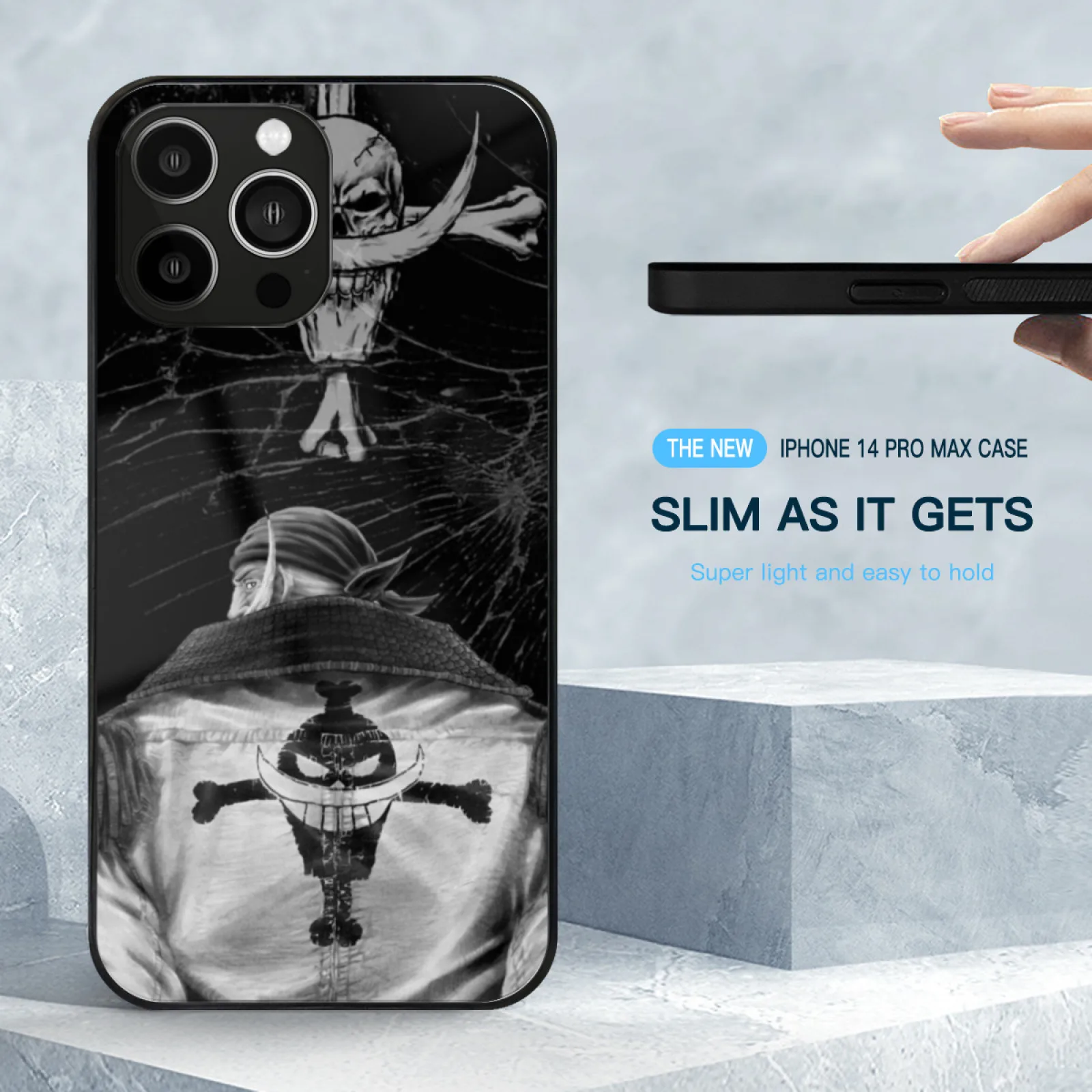 Whitebeard Soft Glass Case For Iphone 15 14 13 12 11 Pro X Xs Xr 7 8 Max Mini Cover Whitebeard Shirohige Luffy Zoro