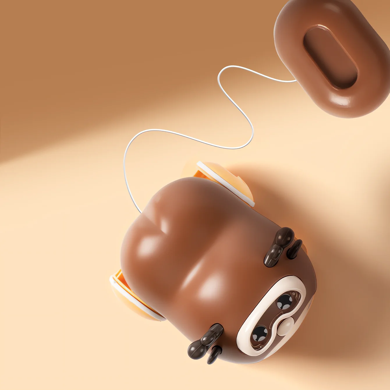 Water toy car water and land dual-use interactive wind-up cable power cartoon animal car