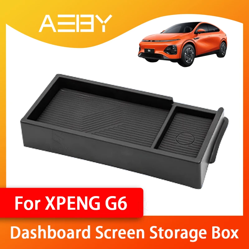 

Ящик для хранения экрана приборной панели автомобиля для XPENG G6 2023-2025, силиконовый задний лоток для хранения сенсорного экрана, органайзер для приборной панели, аксессуары