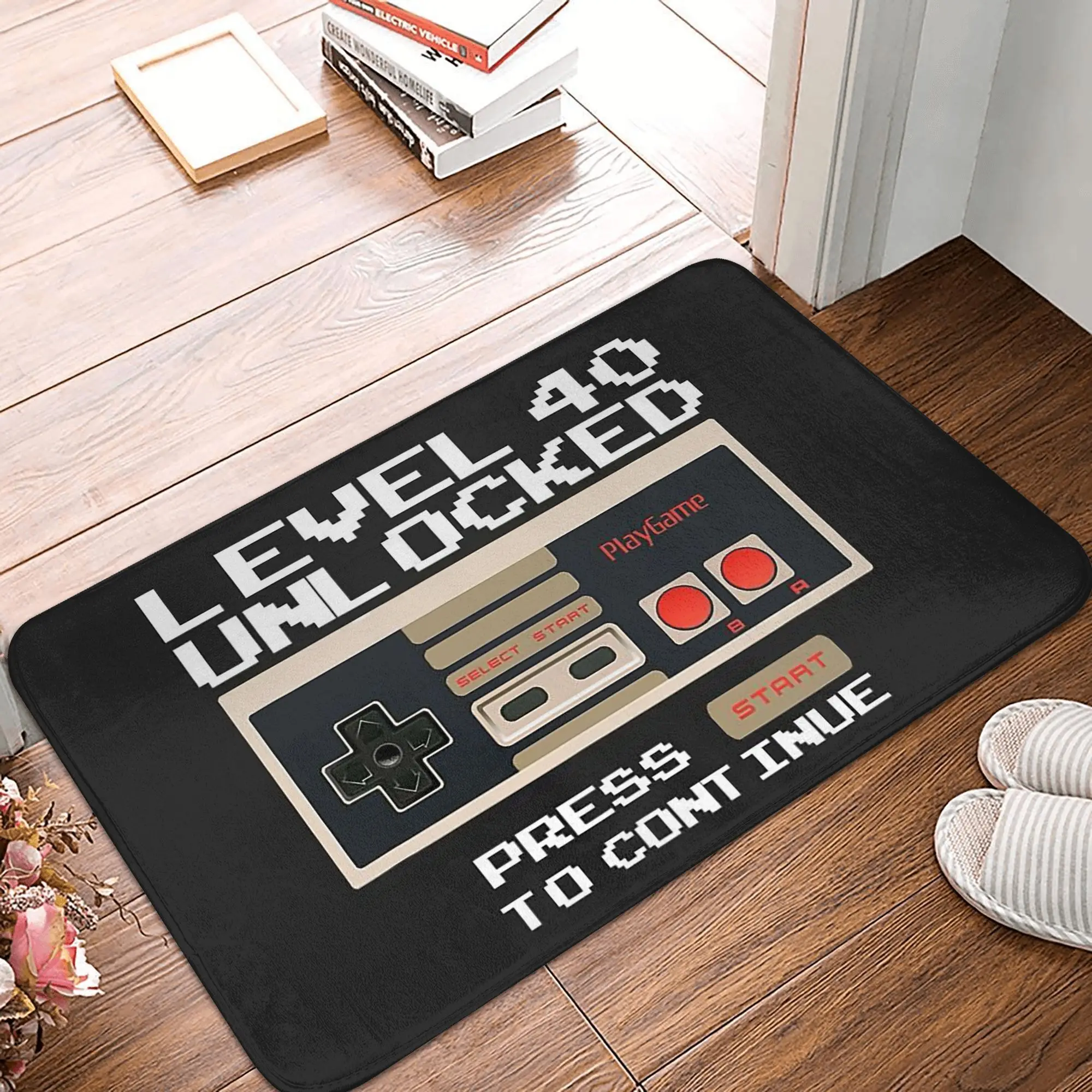 3D Cassette Music Tape Anti-slip Doormat Floor Mat Absorbent Mat Carpet Rug for Kitchen Entrance Home Bedroom Footpad Mats