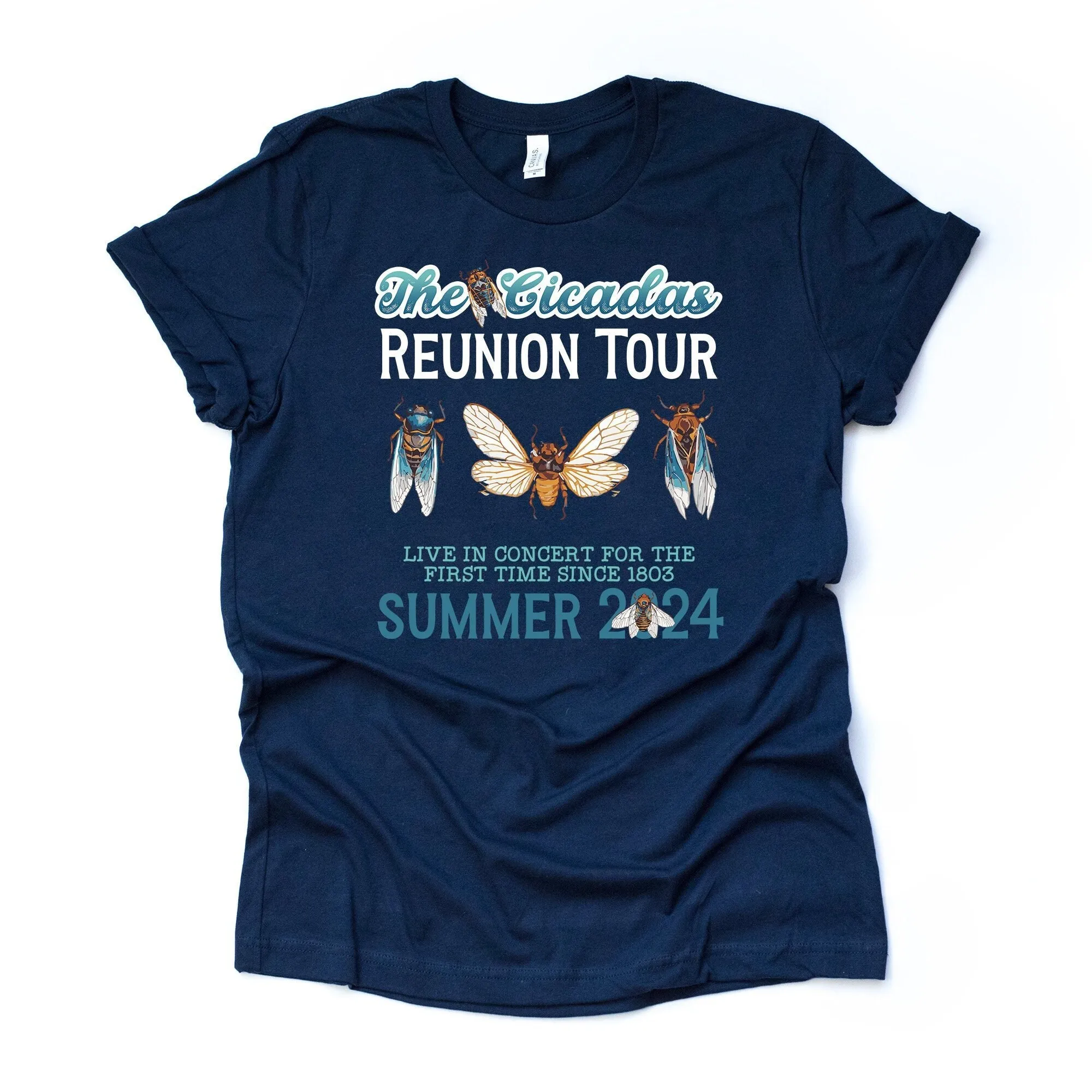 Cicadas 2024 The Reunion Tour First Time Since 1803 Design On Premium Unisex Shirt 6 Color Choices 3X 4X