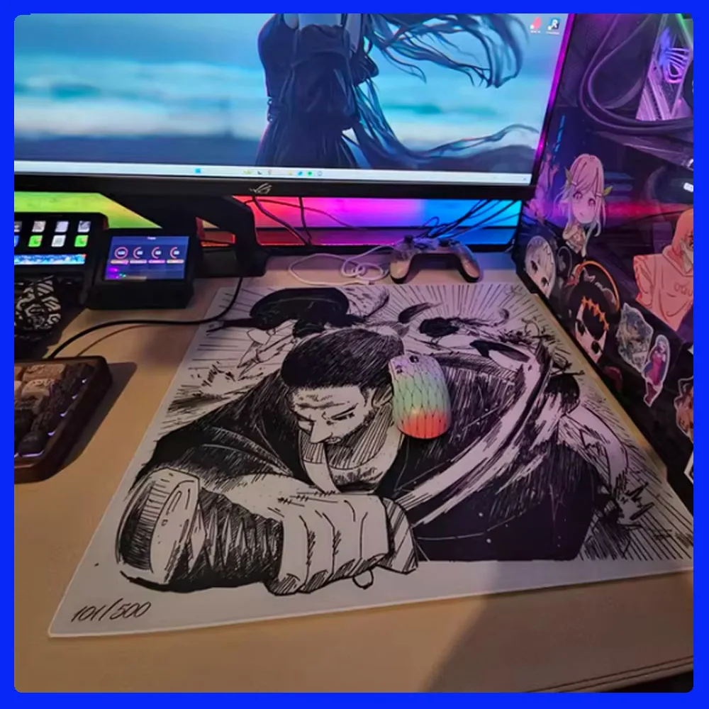 

Musashi Gear × Air Glass Mouse Pad Gaming FPS Tempered Glass Copy Edition Mouse Pad Smooth Customized durable Mouse Pad