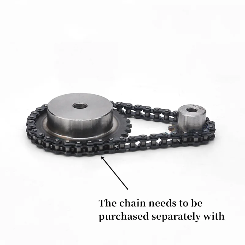 1Pcs 04C Chain Sprocket 48/50/55/60/70/80 Teeth Pitch 6.35mm 45# Steel Industrial Transmission Sprocket