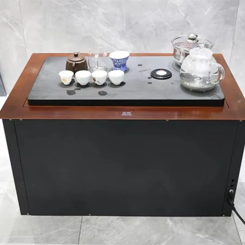 

Modern Chinese kung fu with automatic lifting office family living room coffee table