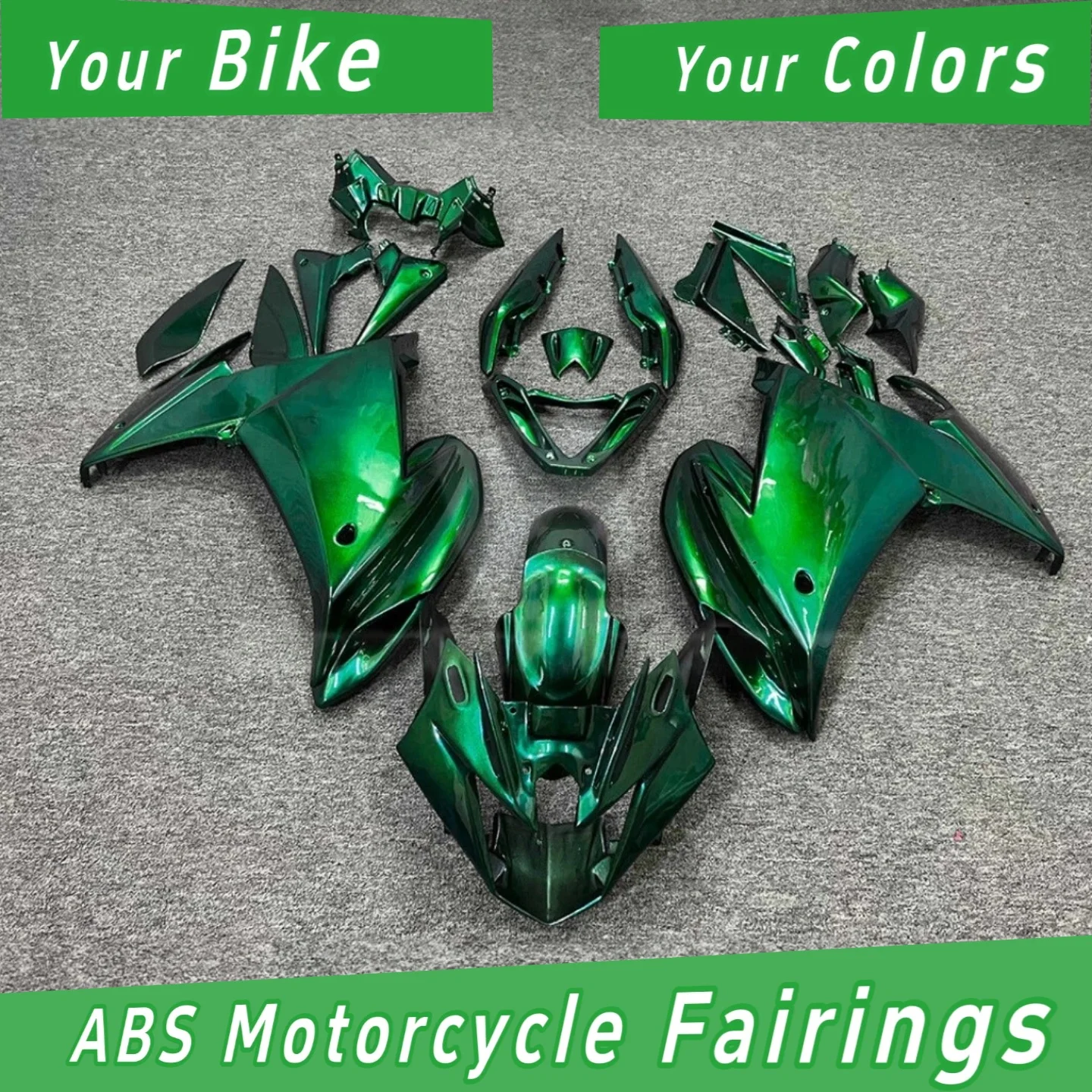 For YAMAHA FZ6R 2009-2014 2015 Motorbike Fairing Kit High-Quality ABS Plastic Bodywork Free Customization Options