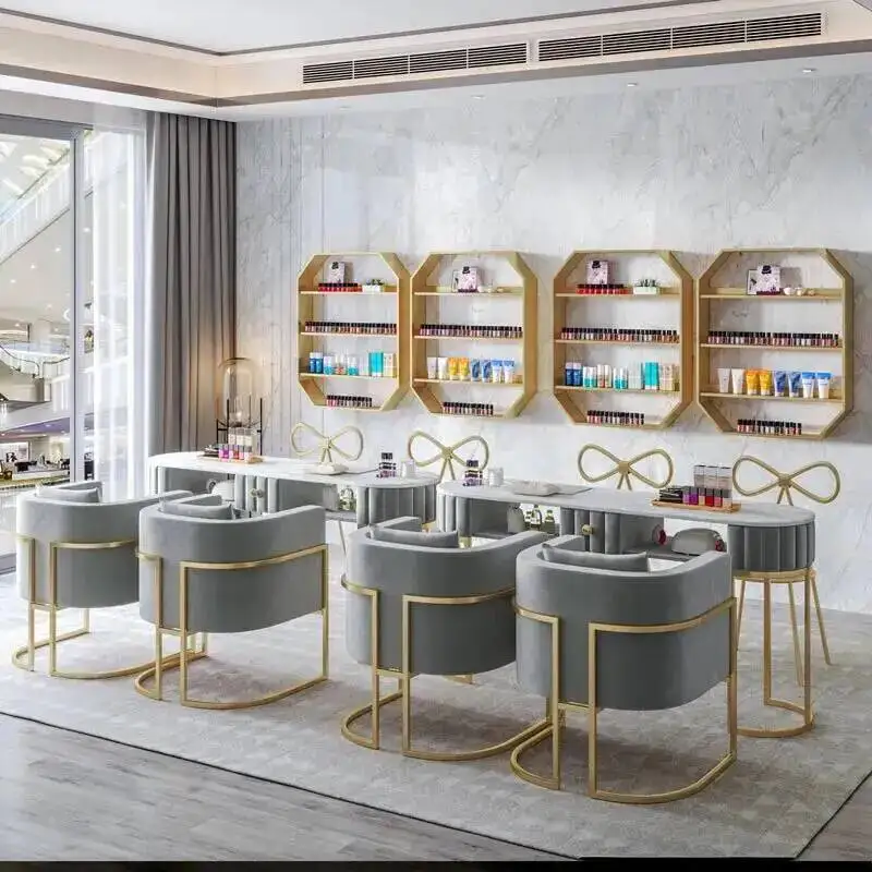 

Prosthetic Table Nail Manicure Beauty Desk Makeup Manicure Table Aesthetic Professional Mesa Manicura Salon Furniture YN50MT