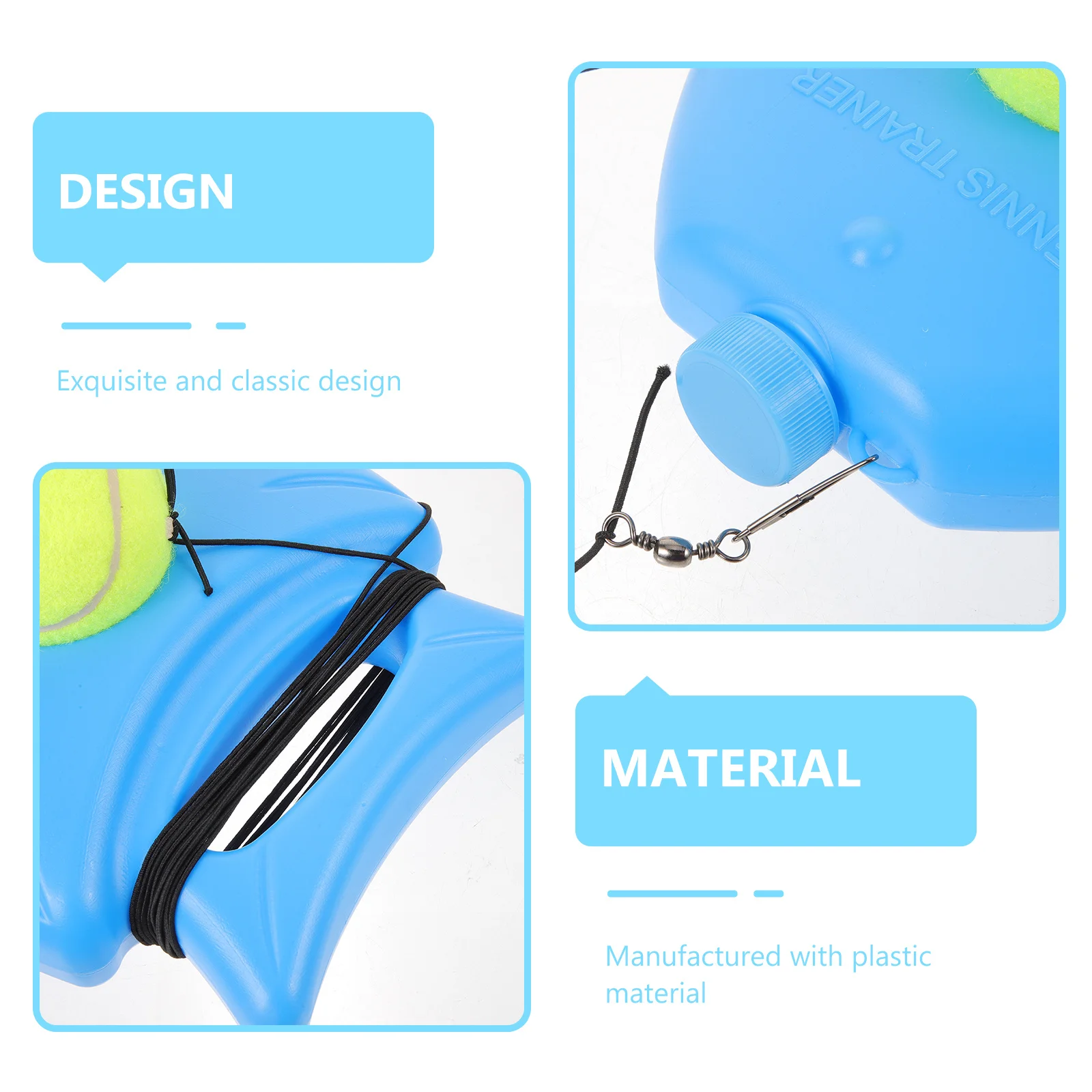 

1 set 1 Set Tennis Training Equipment Durable Plastic Reflex Coordination Trainer For Kids Adults Indoor Outdoor Tennis Training