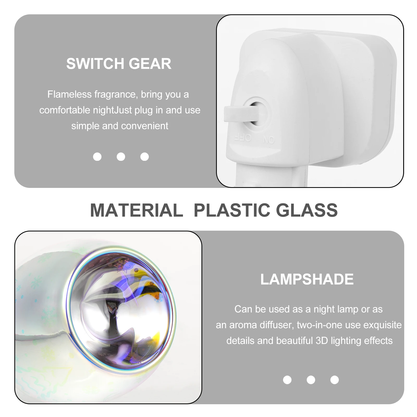 

1Pcs 3D Deer Night Light Creative Aromatherapy Lamp Plug-in Wax Melting Warmer for Room Home Decor Spa Gift Uk Plug