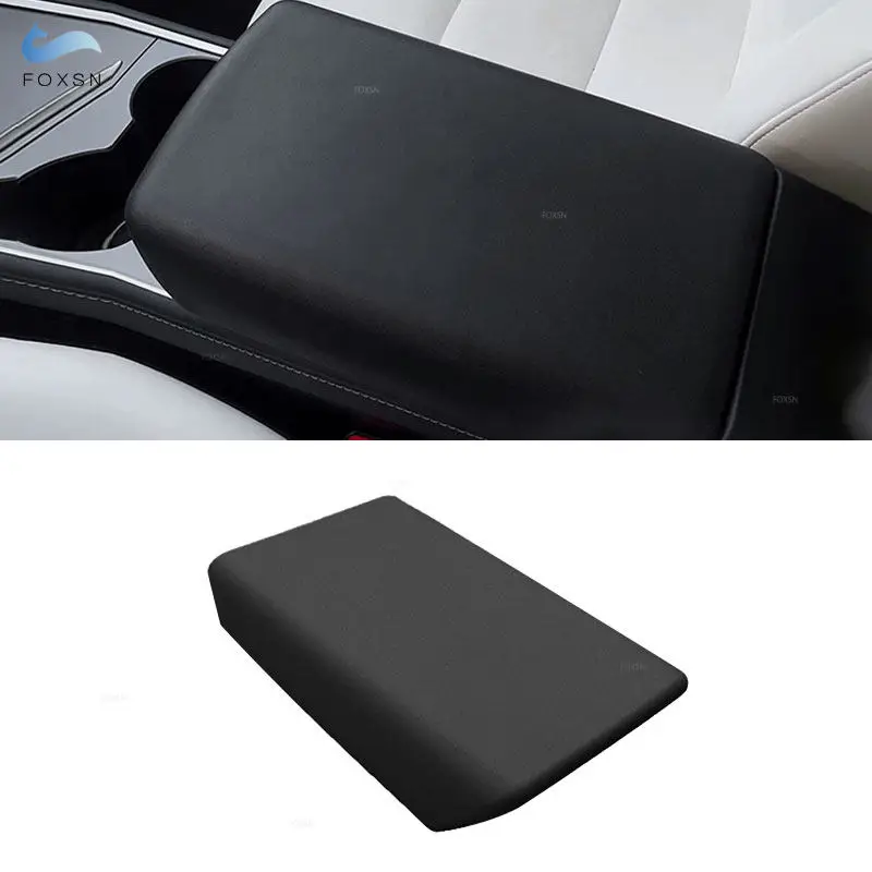 Auto Pour Tesla Modell 3 Y Highland Juniper 2025, Noir Mittelkonsole Armlehne Abdeckung Fall Innen Accessoire Trim
