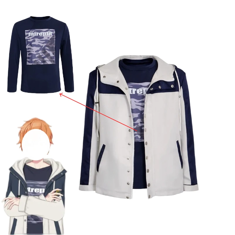 

Костюм для косплея Аниме Шинономе Акито: белая куртка, пальто, футболка, комплект для женщин и мужчин, наряд для Хэллоуина, карнавала, вечеринки, ролевых игр