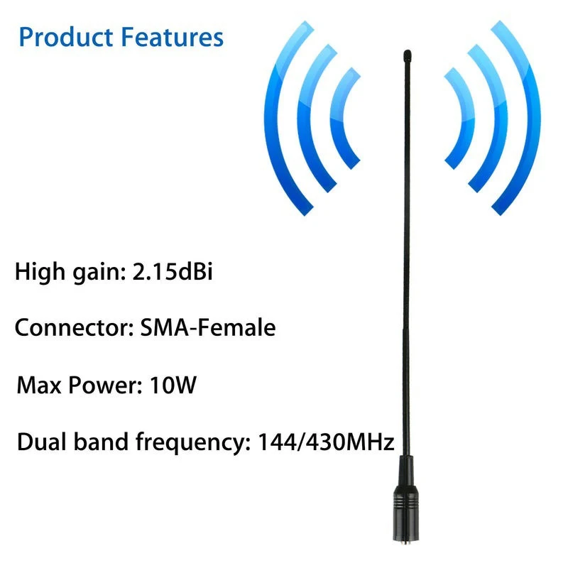 for Baofeng UV5R UV-82 NA-771 Antenna 144/430MHZ 10W Dual Band Walkie Talkie Antenna