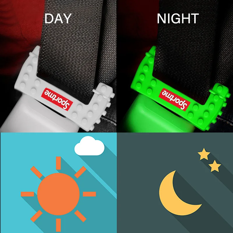 

Car Safety Seat Belt Buckle Clip Protector Silicone Anti-Scratch Button Case Car Accessories Like For AUDI BMW TOYOTA Universal