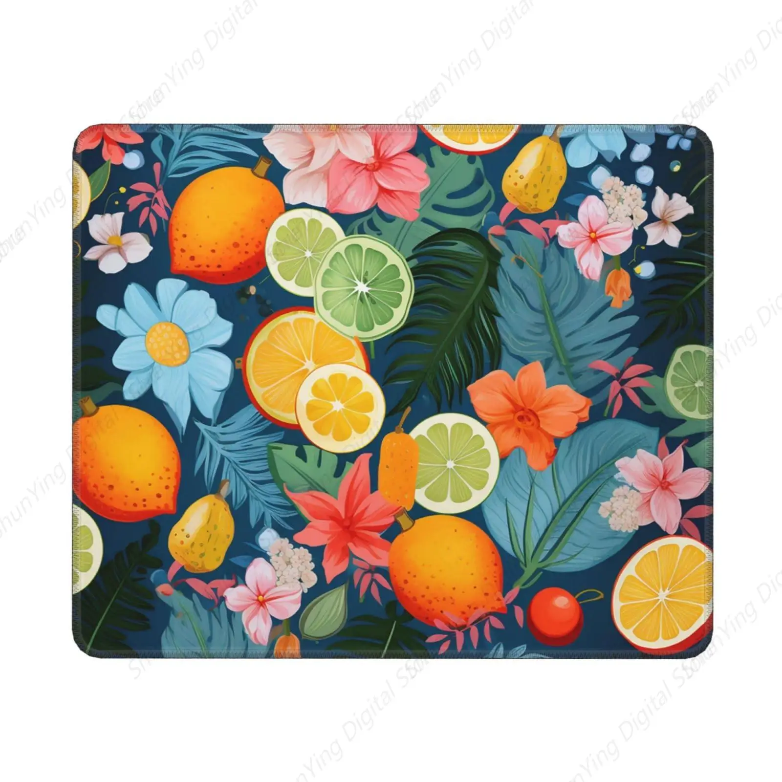 

Mouse Pad Made Of Tropical Plants And Fruits Washable And Non Slip Suitable For Men's And Women's Laptops And Gaming Tables