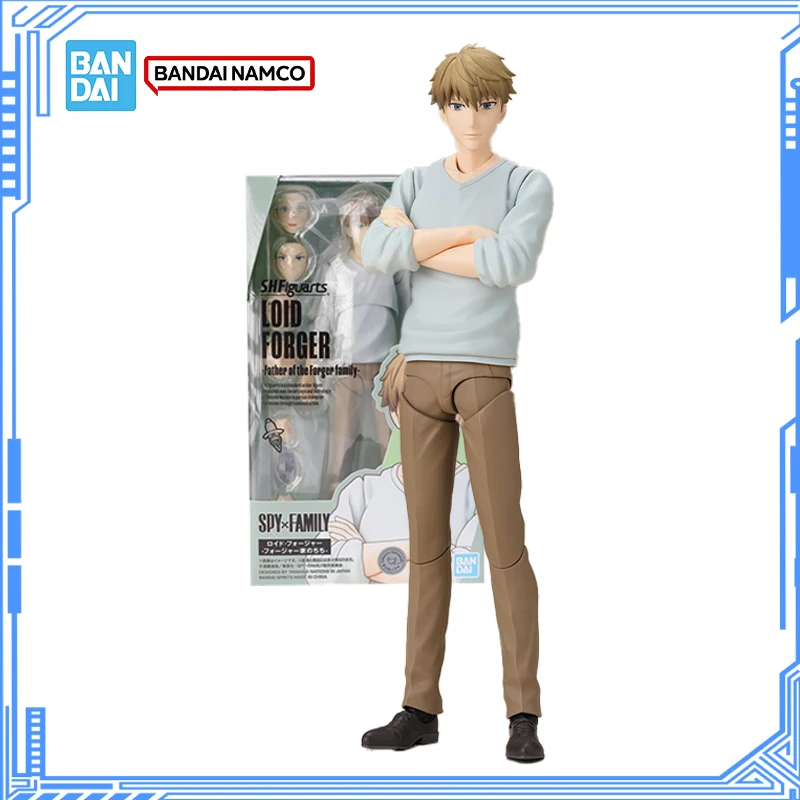 

Bandai Genuine SPY×FAMILY Model Kit Anime Figures SHF Loid Forger Father of the Forger Family Action Figure Collection Model Toy