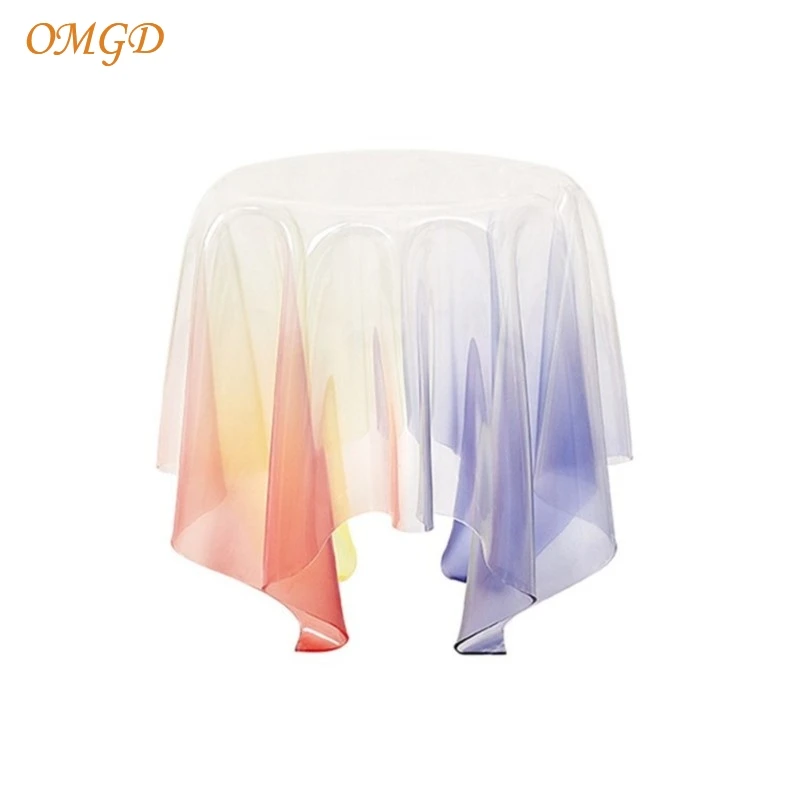 OMGD Mesa esquinera flotante, mesa de centro mágica, mesa pequeña de acrílico escandinavo, mesa redonda pequeña transparente, diseño Sense, noticias