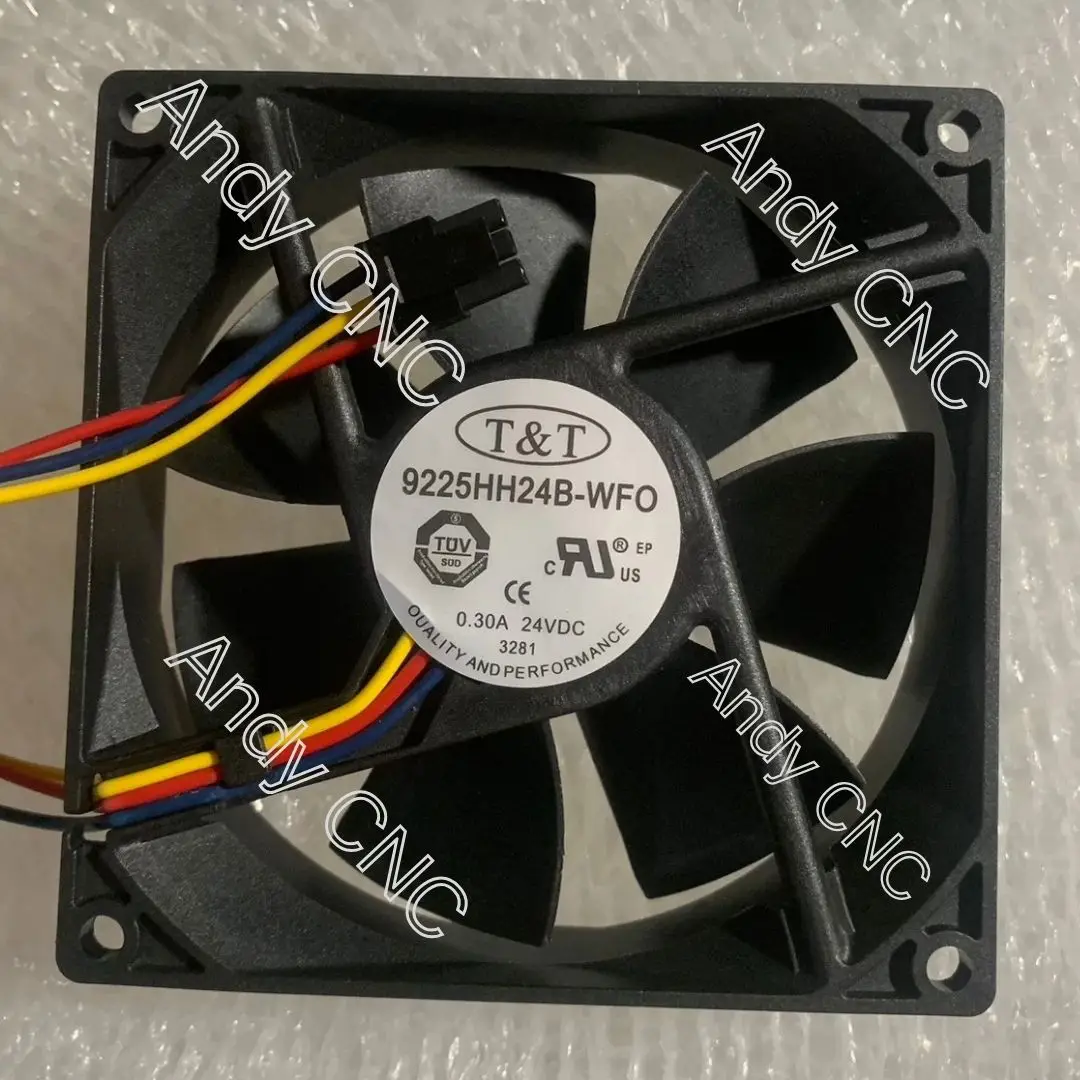 Brand new 9225HH24B-WDO 24V 0.30A Double Ball Bearing Robot Cooling Fan Fast Shipping