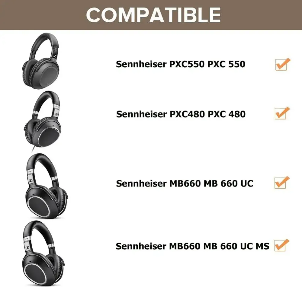 สายเคเบิลแบบถักสำหรับเปลี่ยนหูฟัง Sennheiser PXC550 PXC480 PXC 550 480 MB660 MB 660 UC MS