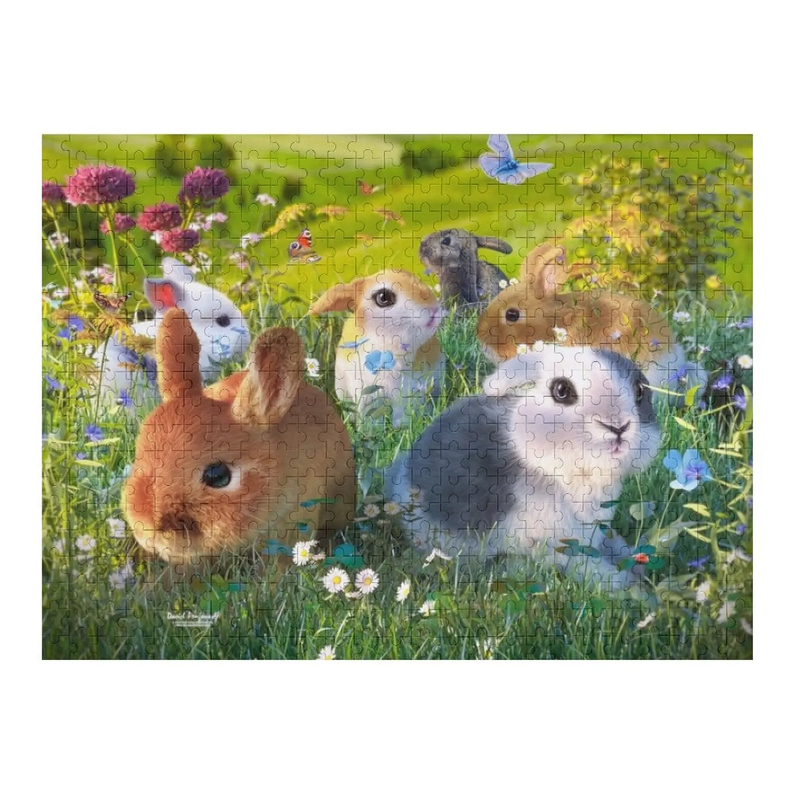 

Bunnies Jigsaw Puzzle Personalized Kids Gifts Personalized Toy Puzzle