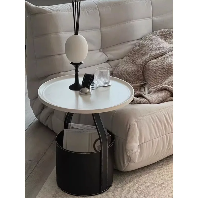 Small Round Coffee Table for Next To The Sofa; Sideboard; Balcony