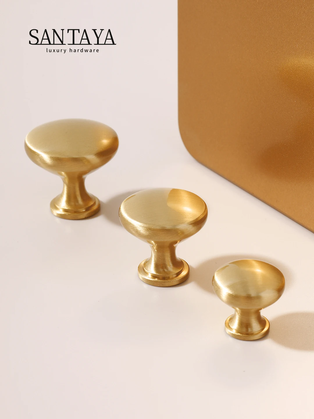 

Brass Drawer Knobs Mushroom Cloud Gold Modern Minimalist Kitchen Cabinet Pulls Solid Dresser Shoe Box Furniture Handles