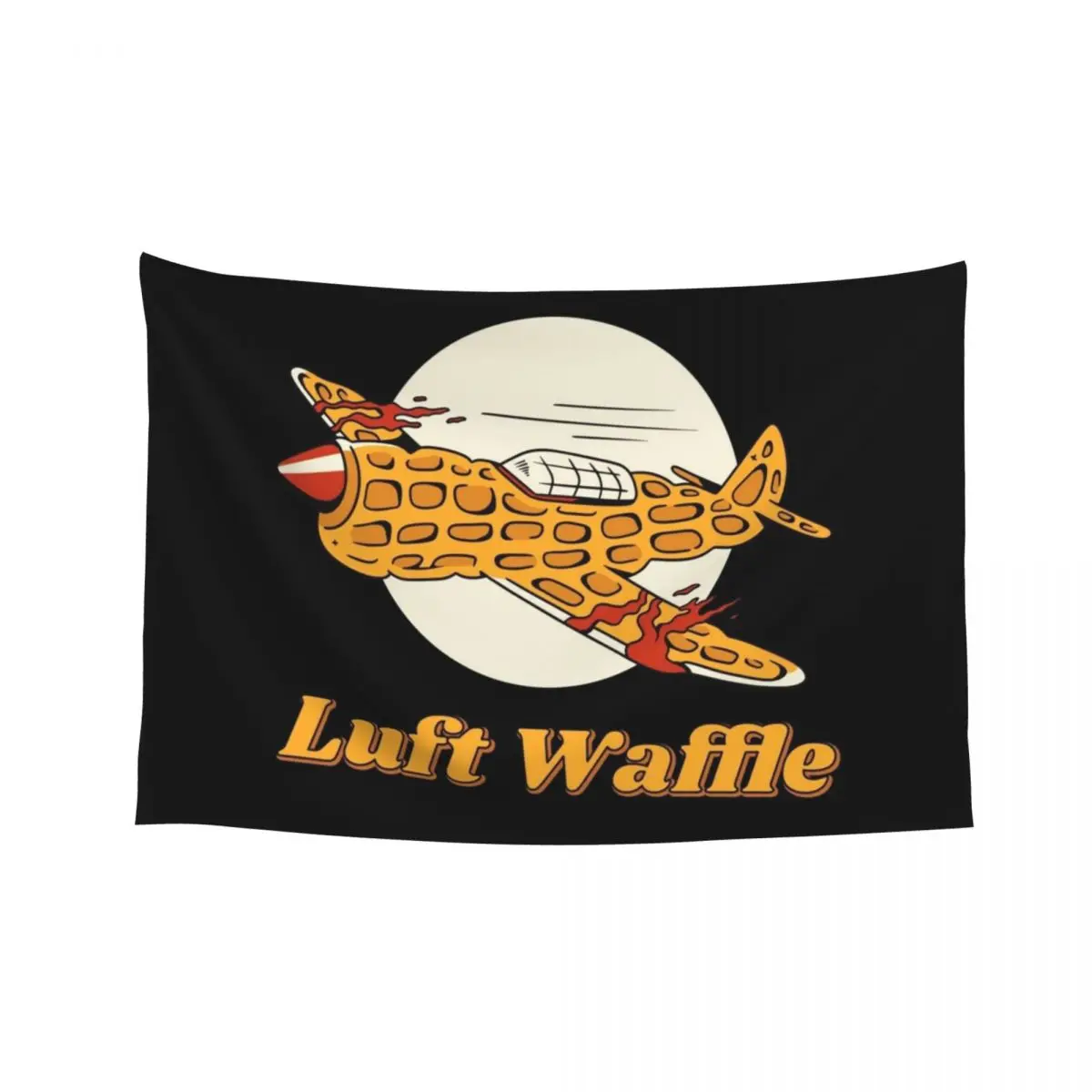 

The Luft Waffle - Meme Tapestry Outdoor Decor Art Mural Wall Hanging Wall Deco Tapestry