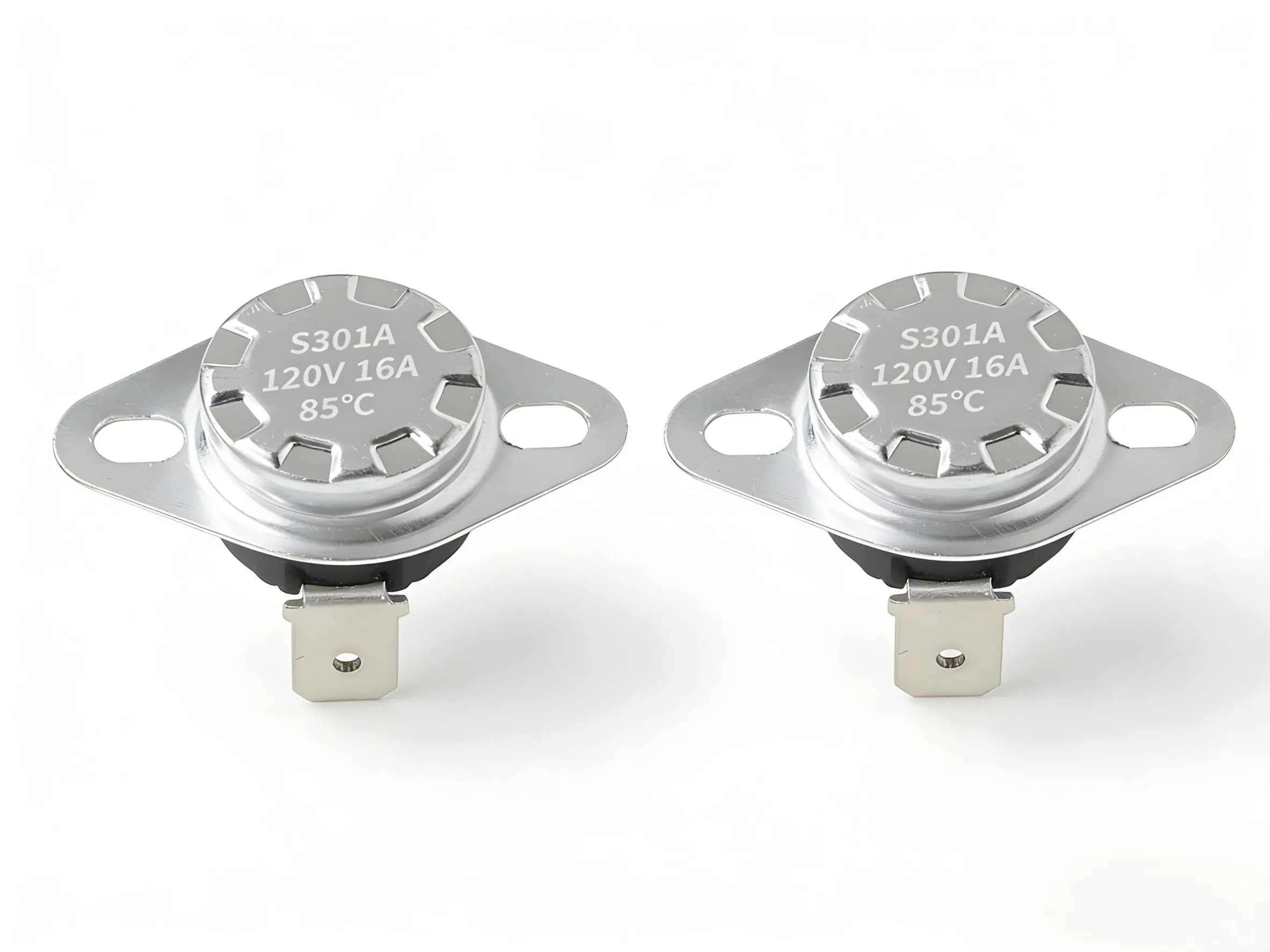 2 Pack 6931EL3002M Dryer Blower Thermostat Assembly for Samsung For LG For Kenmore 185F 85C with 25 Push On Terminals