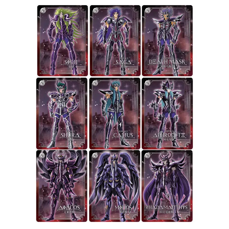 KAYOU Saint Seiya 시리즈 2 BP/UTR/MR/UR/QR/AR/SSR/SR/R/PR 성스러운 옷의 각성 희귀 애니메이션 컬렉션 카드 생일 선물