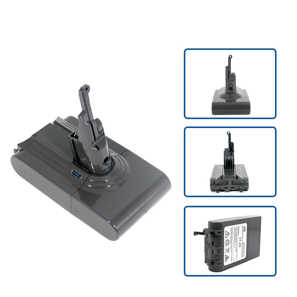 21.6 فولت 3Ah 4Ah 5Ah لدايسون قابلة للشحن 21700 10C بطارية ليثيوم V8 بطارية مكنسة كهربائية قابلة للشحن أداة السلطة البطارية