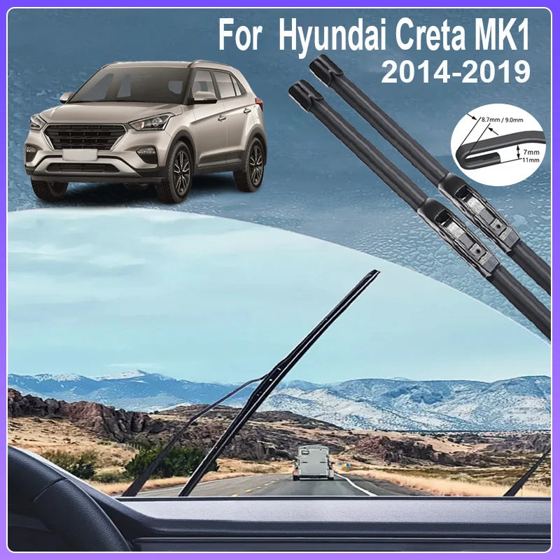 

Car Windscreen Wipers For Hyundai Creta ix25 Cantus MK1 Accessories 2014~2019 2015 2016 Window Windshield Auto Rain Brushe Parts