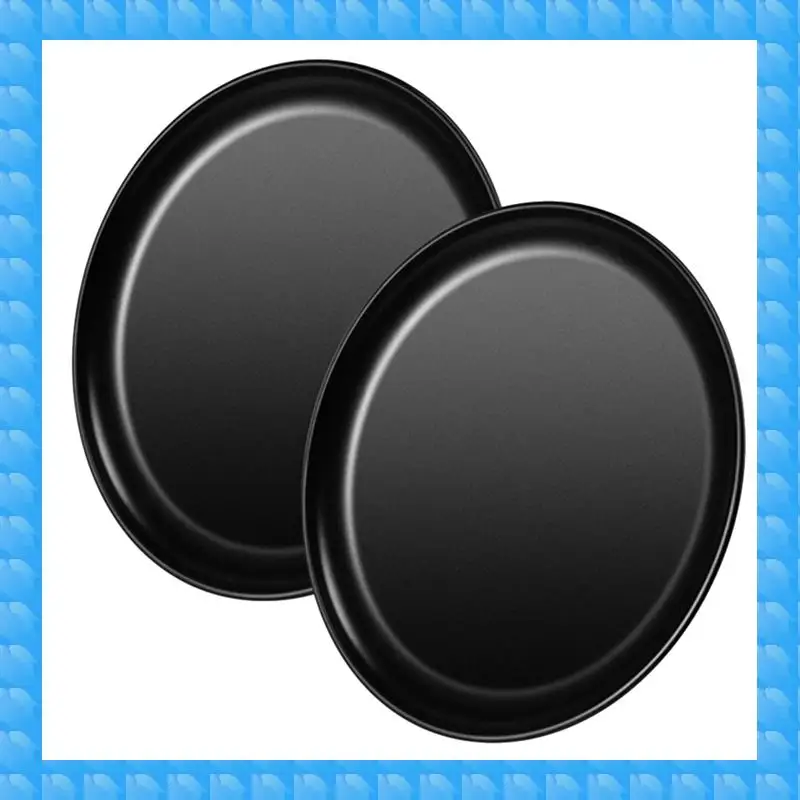 

ETRT Pizza Pan,Non-Stick Pizza Tray, Round Baking Pan For Oven,Healthy Bakeware And Serving Plate, Stainless Steel Core 2Pack