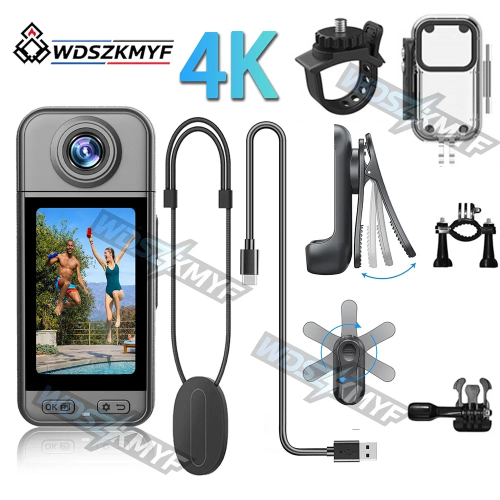 4K Outdoor Sports Camera Waterproof Mini Camera In Helmet Motorcycle Bike Filming Bicycle Action Video Recording Body Cam