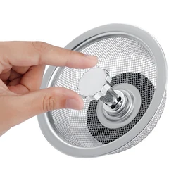 Stainless Steel Kitchen Sink Filter Mesh Sink Sewer Strainers Bathroom Floor Drains Catcher Waste Drain Hole Filter Trap Screen