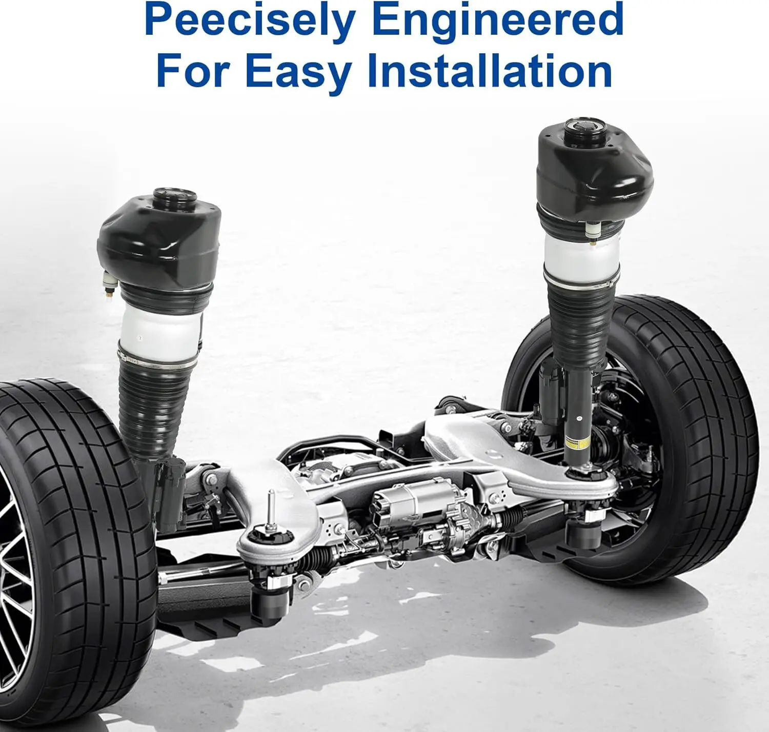 37107915969 37106899040 2 قطعة دعامات صدمات التعليق الهوائي الأمامي لـ 2016-2020 BMW 7 Series G11 G12 740i 750i RWD أسود SA-1037