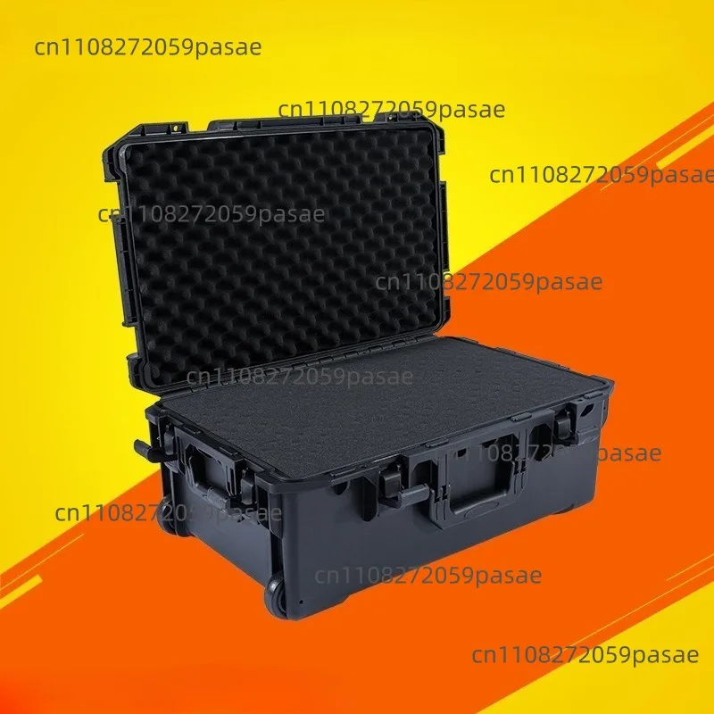 Plastic Escort Box Professional Stage Lighting Air Box With Wheels Tie Rod Combat Readiness Exploration Box Safety Protection