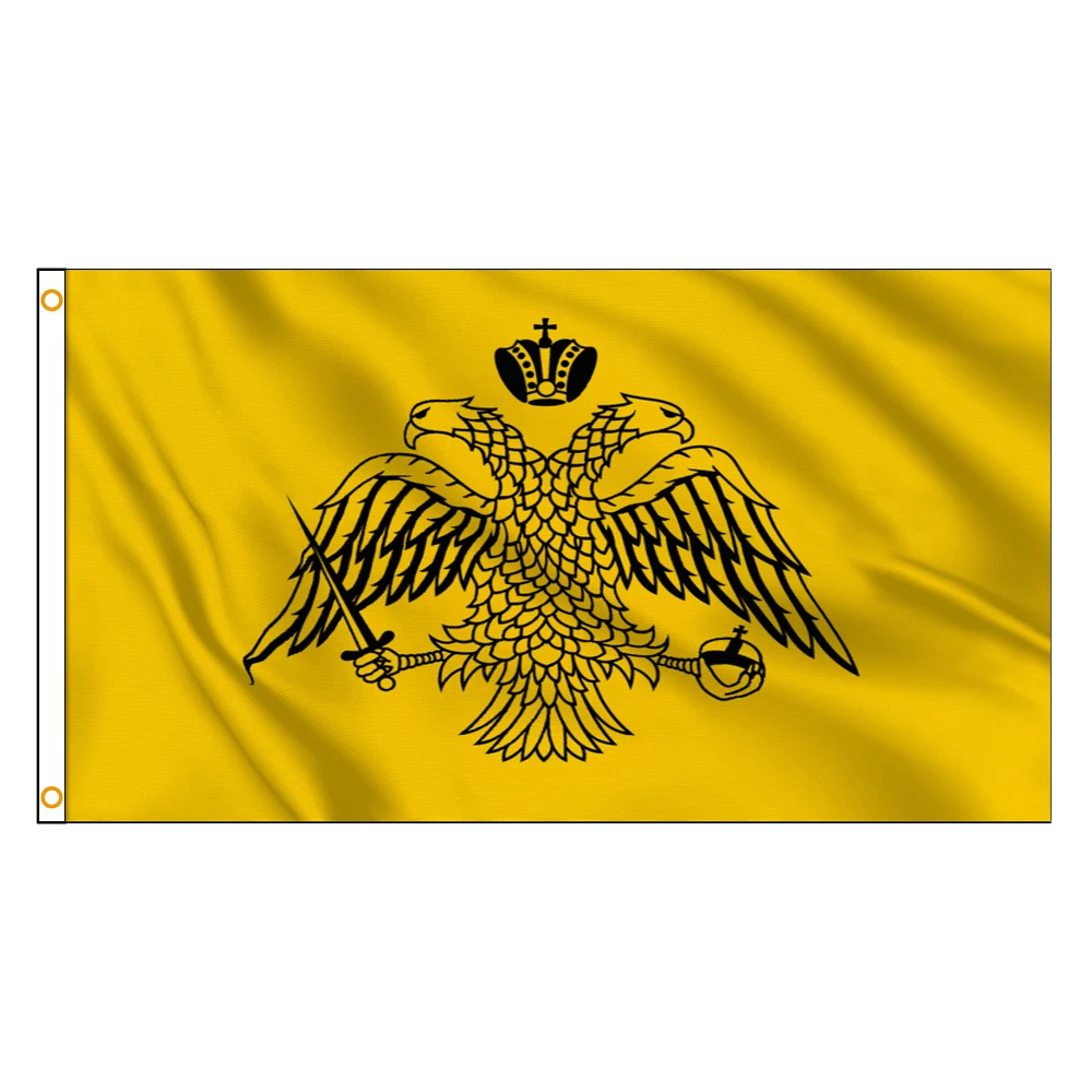 johnin 90x150cm double head eagle Mount Athos Eastern Greek Orthodox Church Flag