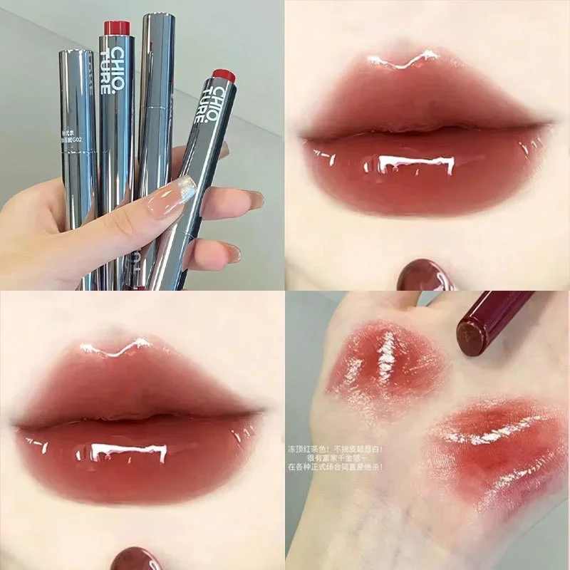 Chioture Vaste Lipgloss Hydraterende Lip Glazuur Langdurige Spiegelglas Voedende Geperste Lippenstift Vrouwelijke Korea Make-Up Cosmetica